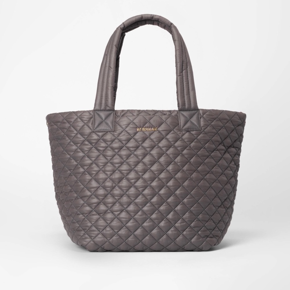 MZ Wallace Medium Gray Metro Tote Bag